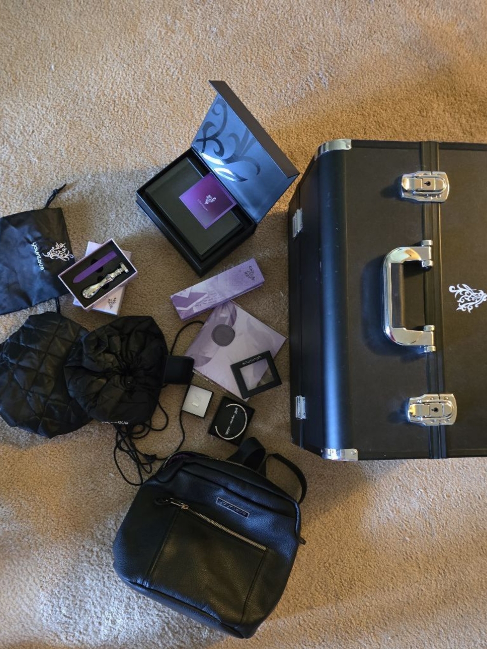 Younique Makeup Trunk Filled W/makeup, Skincare, And All The Other Items in Pics